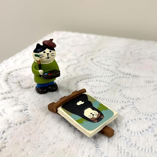 Imanes decorativos para refrigerador con diseño de gato, set de 2 piezas miniatura 5