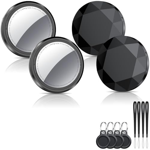 Immagine prodotto: Air Tracker Tag 4 pezzi, Bluetooth Trova Oggetti Compatibile con Apple Dov'è (solo iOS), Smart Tracker Localizzatore per bagagli, borse, portafogli, zaini, chiavi Tag Tracking, Batteria Sostituibile