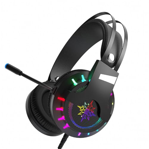Casque audio 7.1 surround avec éclairage RGB LED de jeu