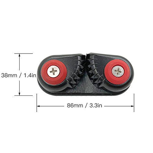 DECDEAL 2 PCS Kayak Cam Cleat Canoa Barco Barco À Vela Canoas de Alumínio Bote Clut Fast Entry Kayak