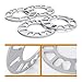 4 Pcs 10mm CAR ALLOY WHEEL SPACERS ADAPTOR PLATES SHIMS 4 & 5 STUD