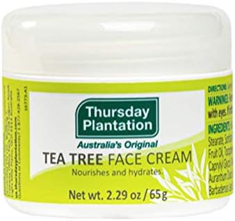 Thursday Plantation Tea Tree Face Cream, Moisturizes and Helps Maintain Clear Skin, 2.29 Ounces