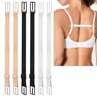 AHQiZFX 6 Stück BH Träger,Rutschfester Verstellbarer BH Clips,Elastischer BH Träger Clip Damen,BH Strap Holder,BH Trägerhalter zum Verrutschen,BH-Zubehör zum Racerback-Träger zu Verdecken