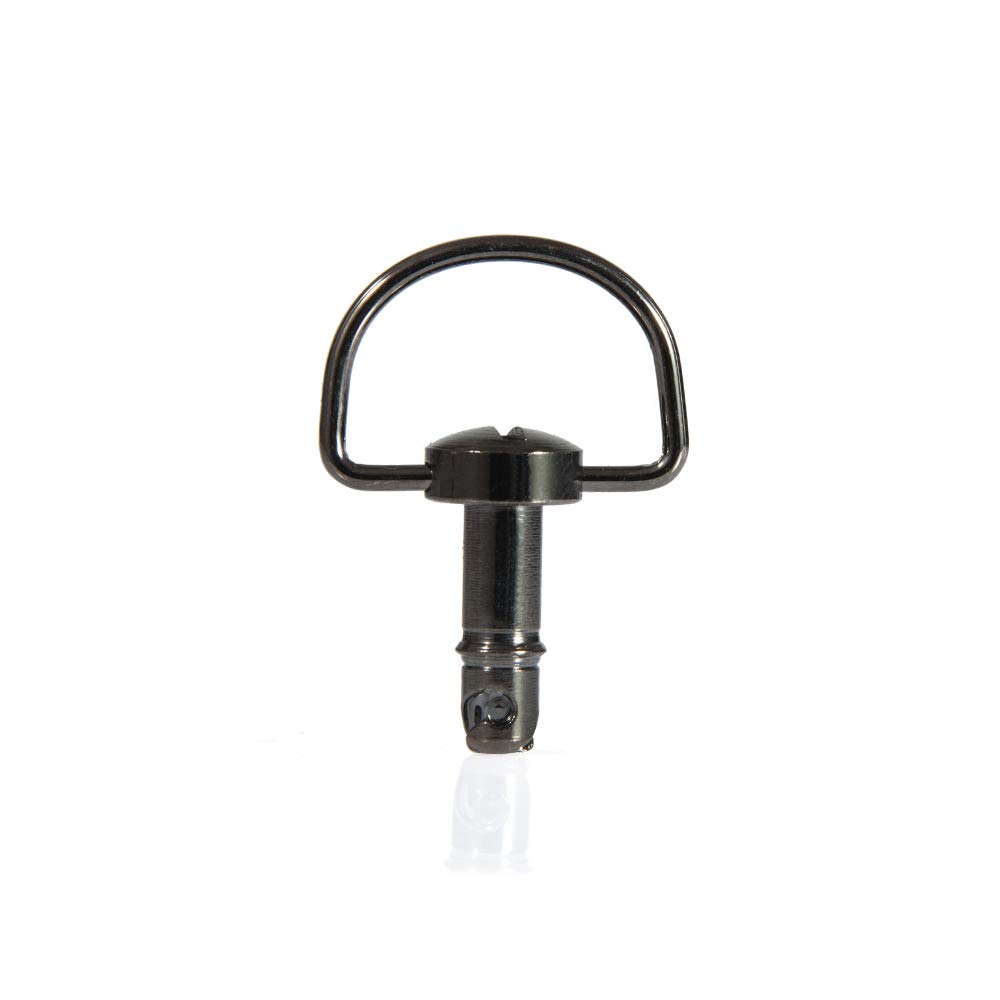 Oldbones Łączniki wyścigowe motocyklowe szybkie zwalnianie D-Ring 1/4 obrót wyścig owiewka łączniki nit typ B 19 mm (10 szt.) chrom czarny