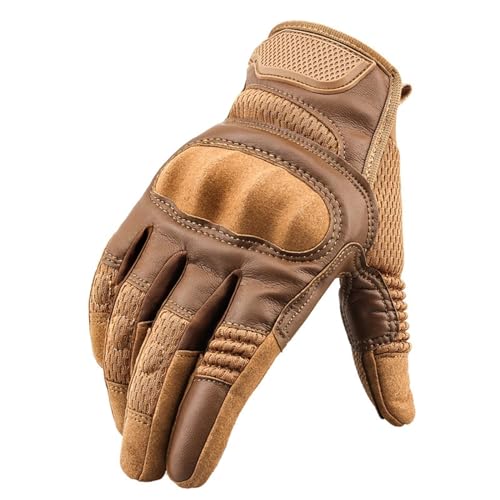 Gants de randonnée en cuir antidérapants et tactiles anti-choc