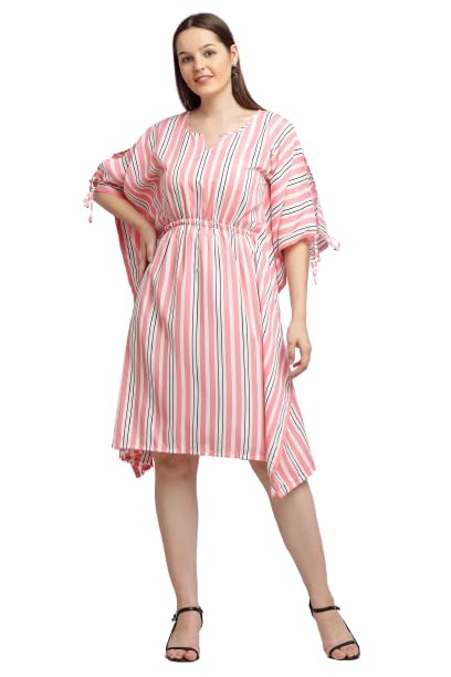 Women Loungewear Pool Cover ups, Cruise Kaftan Pink Dress