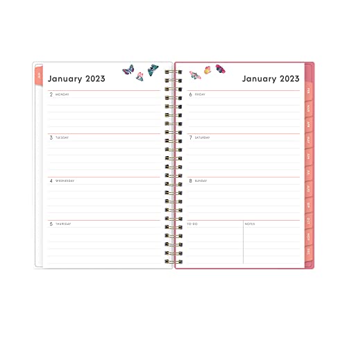 BLUE SKY 2023 Weekly and Monthly Planner, January - December, 5" x 8", Frosted Cover, Wirebound, Fly By (140196) - Image 2