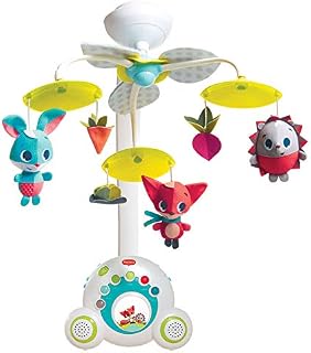 Tiny Love Soothe 'n Groove Mobile, Musical Cot Mobile Suitable from Birth, 0+ Months, 18 Melodies, Meadow Days