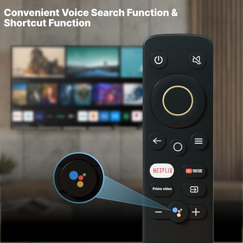 Image of ZdalaMit Original Voice Bluetooth Remote Control Compatible with Realme Tv Suitable for Realme Android FHD UHD OLED TV with Hot Keys