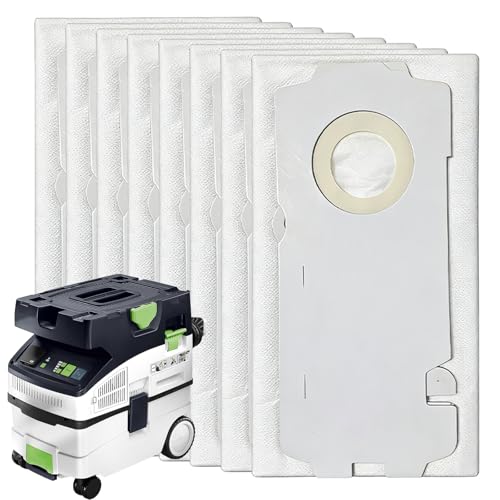 8 Pack 204308 Vacuum Bags Compatible with Festool 204308CT MINICT MIDICT MINI ICT MIDI I manufactured from 2019 onwards