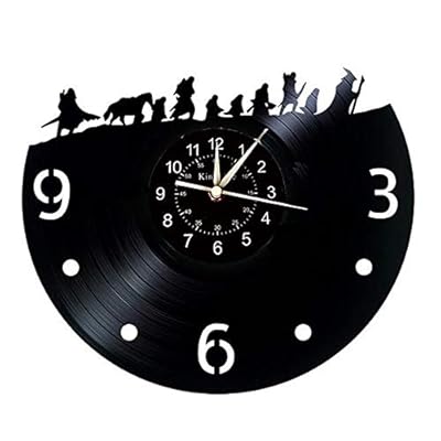 Reloj de Pared de Vinilo Registro, Señor de la decoración Colgante Reloj temático Anillos Arte, decoración de la Pared (Regalo: Gancho) | Ya disponible en tu tienda friki favorita! En mundofriki.es!