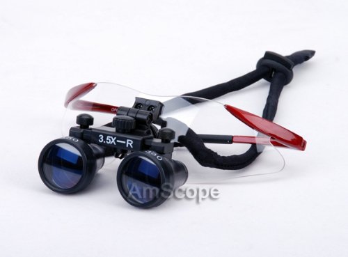 Smedent D-3.5RR Dental Surgical Loupe 3.5X Working Distance 360-460Mm Burgundy Sport Frame thumb #3