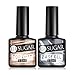 UR SUGAR 15ML Base et Top Coat Vernis Semi Permanent 15ml Grande Capacité Soak Off Base Top Coat UV/LED Gel Nail Polish Kit 2 Bouteilles Abordable