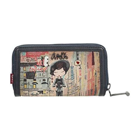 Anekke City Art Large Wallet for Women Cover