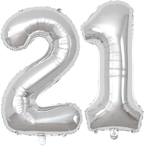 40 Inch Rose Gold Large Numbers 18 Birthday Balloons XXL Digital Foil Helium Balloons, 2 pcs Foil Mylar Big Number Balloons for Boys, Girls , Women 18th 81st Birthday Party Decoration