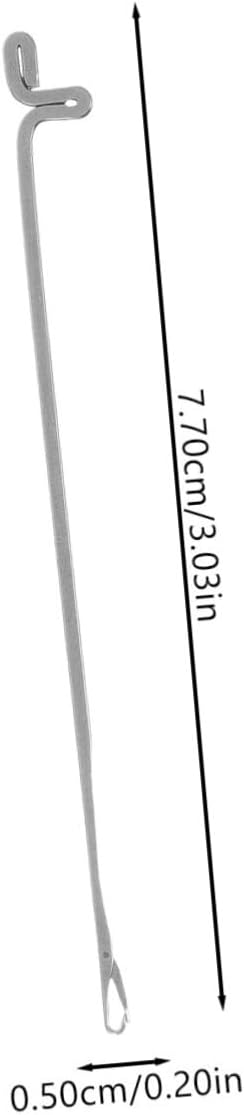 GLSTOY 10Pcs Metal Beading Needles Small Crochet Hooks for Jewelry Making Iron Craft Tools for Bead Stringing Weaving and Crochet Beginner Friendly Hand Sewing Supplies