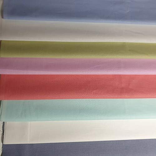 Textile Station 100% Cotton Fat Quarter Fabric Bundle of 8 50x50cm (Pastel)