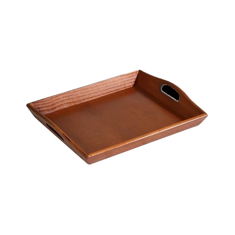 Plateau petit déjeuner au lit en bois avec rangement de tasses d'eau