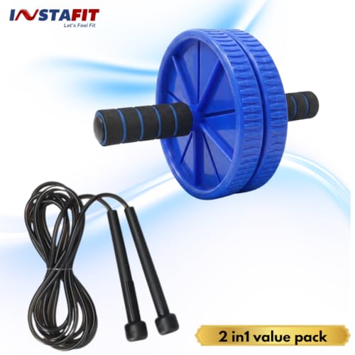 Image of Instafit AB Roller Wheel for Men and Women, Full Blue