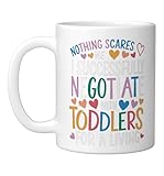 Childcare Teacher Negotiate with Toddlers Daycare Provider Ceramic Mug, White