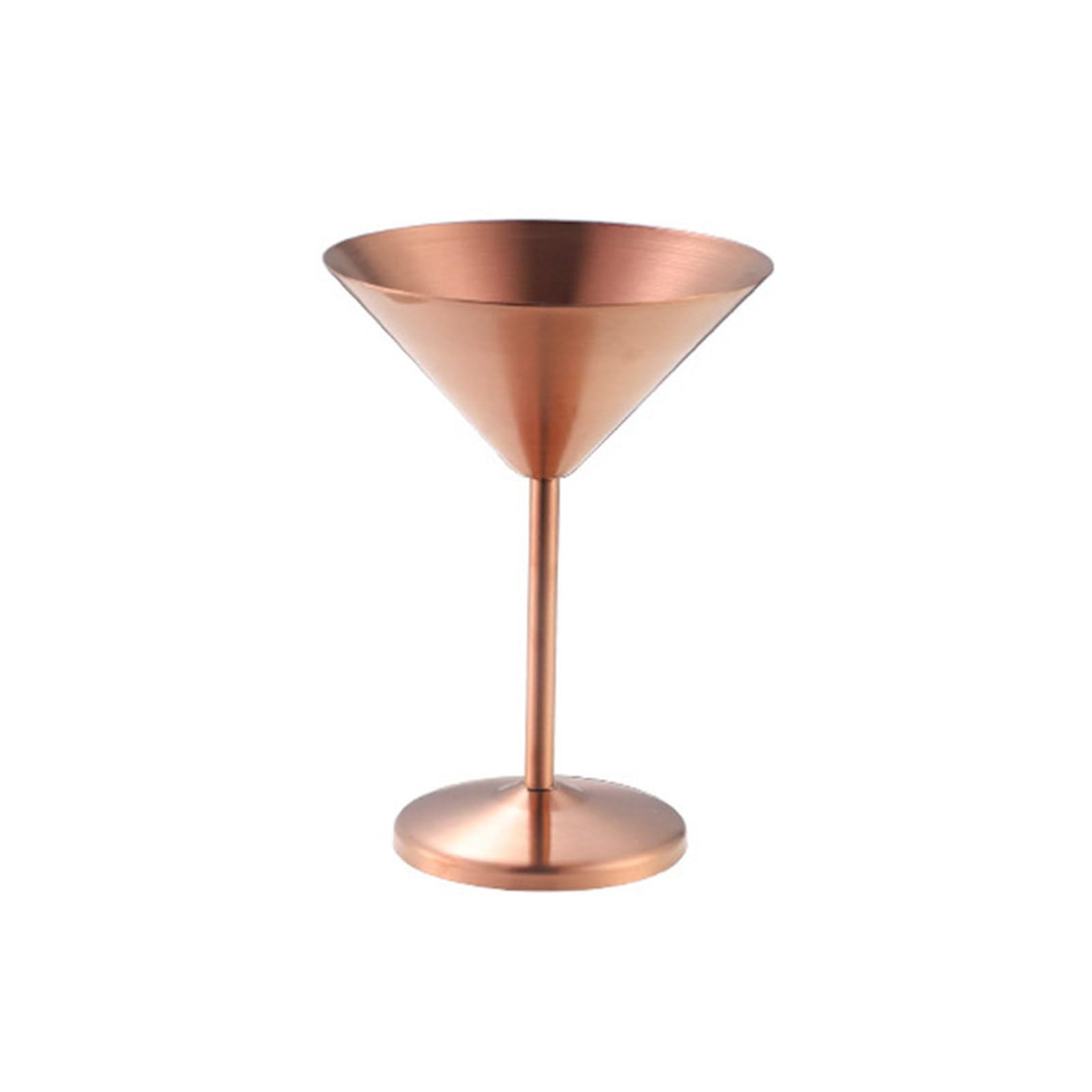 Tfaoys Rose Gold Serving Cup Stainless Steel V Shaped Drinkware With Pedestal Base For Party Tables, Display, And Home Use V Shaped Cup Pedestal Drinkware Brushed Metal Goblet Tabletop Drink Vessel Party Decor Home