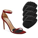 KTSAY Metatarsal Pads Women, Gel Ball of Foot Cushions for Pain Relief in Shoes, Non-Slip Heel Inserts, One Size Fits All (Black,2pcs)