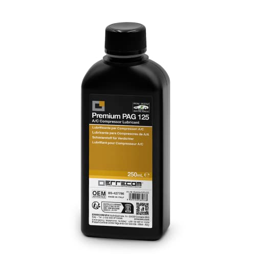 ERRECOM PAG 125, PAG Schmierstoffe für KFZ-Klimaanlagen mit R12 - R134a - R1234yf und Elektrischen Kompressoren