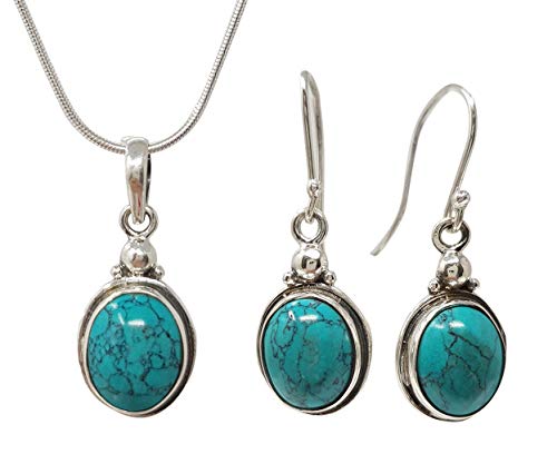 Preisvergleich Produktbild TreasureBay Damen - 925 Sterlingsilber Sterling-Silber 925 Türkis 2