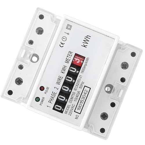 Single Phase 4P LED Din Rail Electricity Power Consumption Wattmeter Energy Mete DDM75S 10 40A