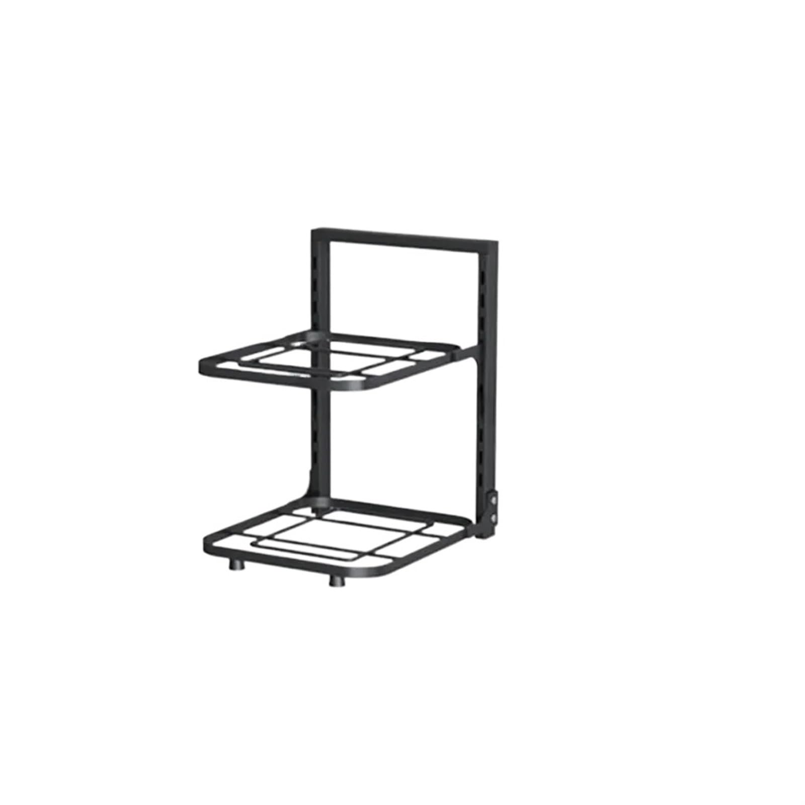 YXINAER Pots and Pans Organizer Pot Rack Layered Kitchen Home Adjustable Free Layering Snap-On Organizer Cabinet Storage Bowl Shelf(2-layer)