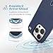 Speck Blue iPhone 16 Pro Case MagSafe and ClickLock - Slim Phone Case iPhone 16 Pro - iPhone 16 Pro Phone Case - Presidio 2 Grip - Coastal Blue/Dust Grey