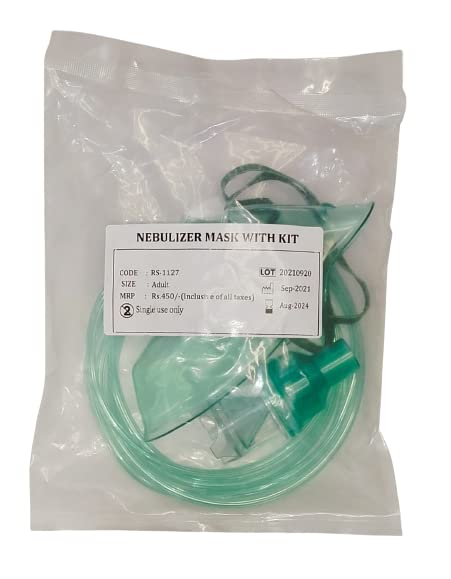Image of ADULT Nebuliser MASK kit for ALL NEBULIZER Models Pack of 2