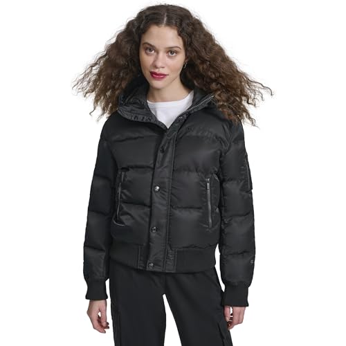 Champion Women's Quilted Snorkel Puffer Jacket with Hood