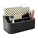Realspace® Faux Leather Desk Valet, Black