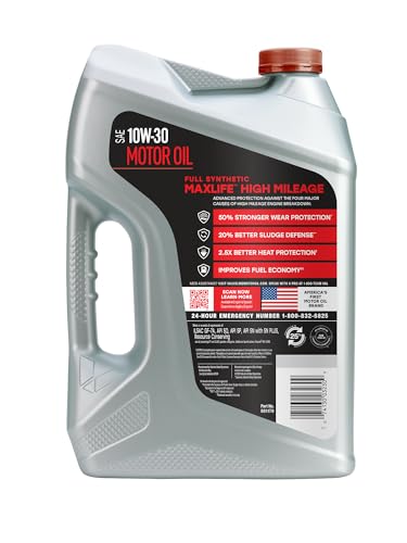 Image of Valvoline MaxLife High Mileage Full Synthetic 10W-30 Motor Oil 5 Quart