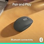 Logitech M196 Bluetooth Wireless Mouse, Compact and Portable Mouse for Laptops, Tablets and More, 12-Month Battery, Smooth Tracking, Compatible with PC and Mac, Windows and macOS - Graphite - Image 2