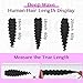 Feather Crochet Hair Extensions Pre Looped Crochet Human Hair Curly For Black Women Pre Separated Knotless Deep Wave 18inch 120g