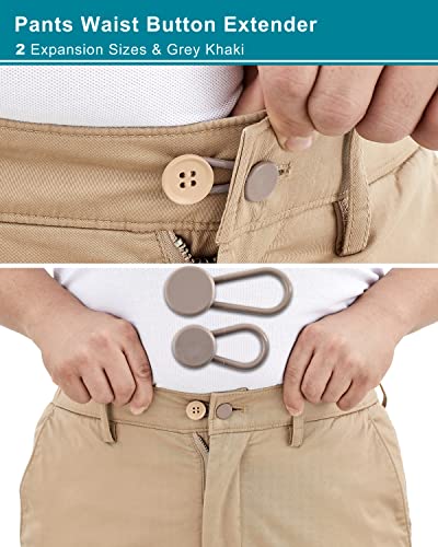 Yuanhang Pants Waist Button Extender: 12Pcs Button Extenders For Jeans - Women Men Pants Waist Extenders - Pants Waist Extension 1/1.4 Inches - 3 Colors Pant Waistband Expander #TOP4