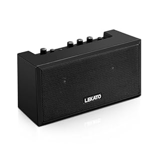🎸Two Tone Channels: LEKATO GA-02 Mini Guitar Amp has two effect channels(Clean/Distortion), which can be switched by one button. You can choose different tones by adjusting "GAIN" and "TONE" to play different styles of music. You can adjust the “VOLU...
