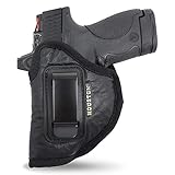 IWB Optical Gun Holster by Houston - ECO Leather Concealed Carry Soft Material | Fits Glck 26/27/33,...