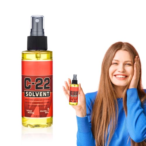 WaLKER TaPE C22 Solvent Spray Adhesive Remover, Tape in Hair Extension Remover Solution for Womens Wigs, Tape In Hair Extensions, Wigs & Accessories, Fast & Gentle on Skin Lace Glue Remover Spray, 4oz