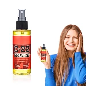 C-22 Solvent Spray – Multipurpose Hair, Wig, Tape Extension, and Adhesive Remover with Citrus Scent (4 Fl Oz)
