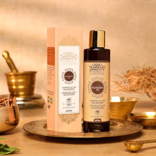 Nalpamaradi Keram Ayurvedic Skin Brightening Oil - 200ml Traditional Herbal Blend for Pigmentation D...