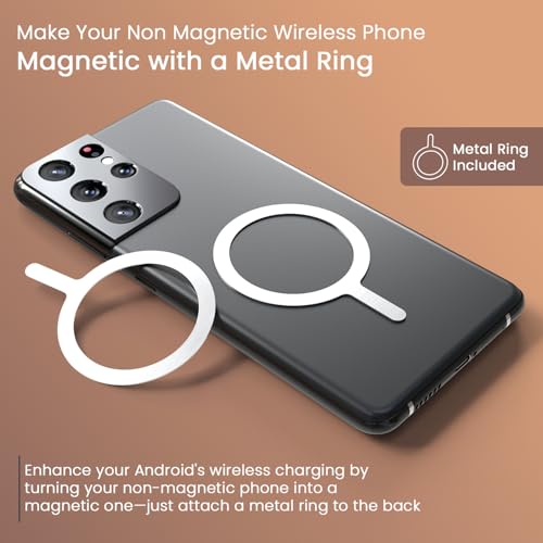 Image of Portronics PowerShutter Air 10K 10000mAh 15W Wireless Magnetic Fast Charging Powerbank, In Built Type Cable,22.5W Type C PD Output,Light Weight,Compatible with iPhone 12 Above,Other Qi Enabled Devices