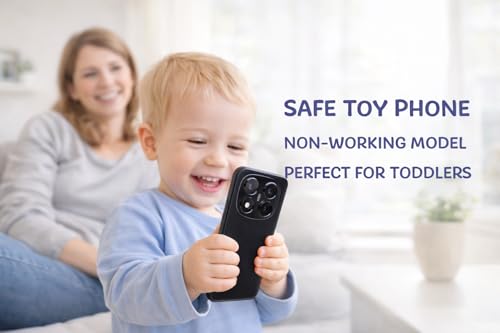 Image of Toy Mobile Phone for Kids - Non-Working Dummy Smartphone Model | 1:1 Realistic Plastic Display | Safe Pretend Play Phone for Toddlers | Redmi Note 14 Pro Design (Fake Model)