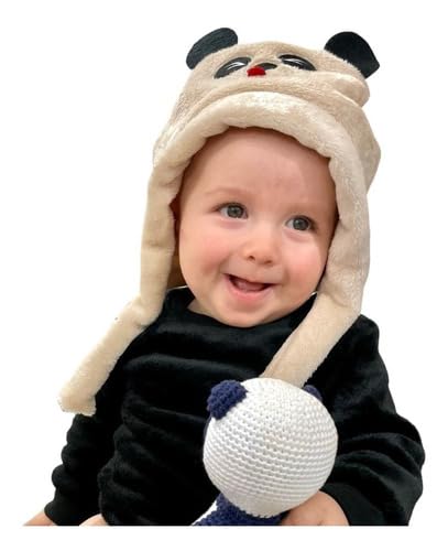 Touca Gorro Bebê Infantil Frio Pelúcia Inverno Bichos Orelha (BR,...