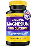 InnovixLabs Advanced Magnesium with High Absorption Malate and Glycinate. Highly Bioavailable Chelated Magnesium - 200 mg per Serving. Soy and Gluten-Free, Non-GMO and Vegan. 150 Capsules.