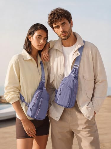 Image of ODODOS Sling Bag with Adjustable Straps Crossbody Chest Bag Lightweight Backpack for Casual Traveling Hiking