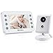 Vigilabebés,Vigilancia Bebe 4.3 '', Vigilabebés Inalambrico Bebé Monitor Inteligente, con Cámara y Audio, Visión Nocturna, con Monitor de Temperatura, Charla Bidireccional