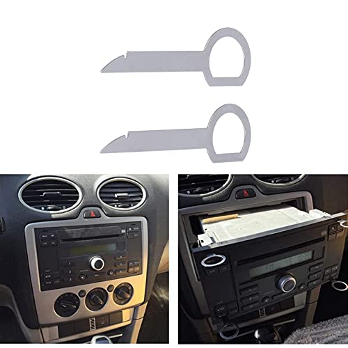 Ferramenta de remoção de rádio estéreo para carro, ferramentas estéreo de pino de liberação DIN, cha